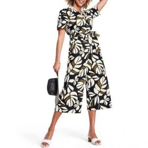 Tabitha Brown X Target Floral Leaf Tropical Jumpsuit Size Small
